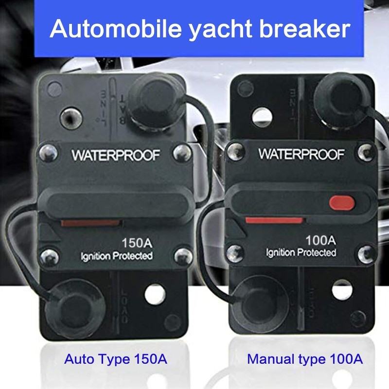 30A-300A Amp Circuit Breaker Audio Fuse 12V-48V DC Car Boat Manual Reset Switch
