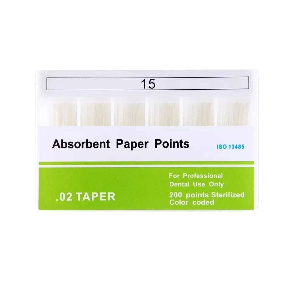 Dental Endodontic Endo Absorbent Paper Points Root Taper 0.02/0.04/0.06 15#-40#