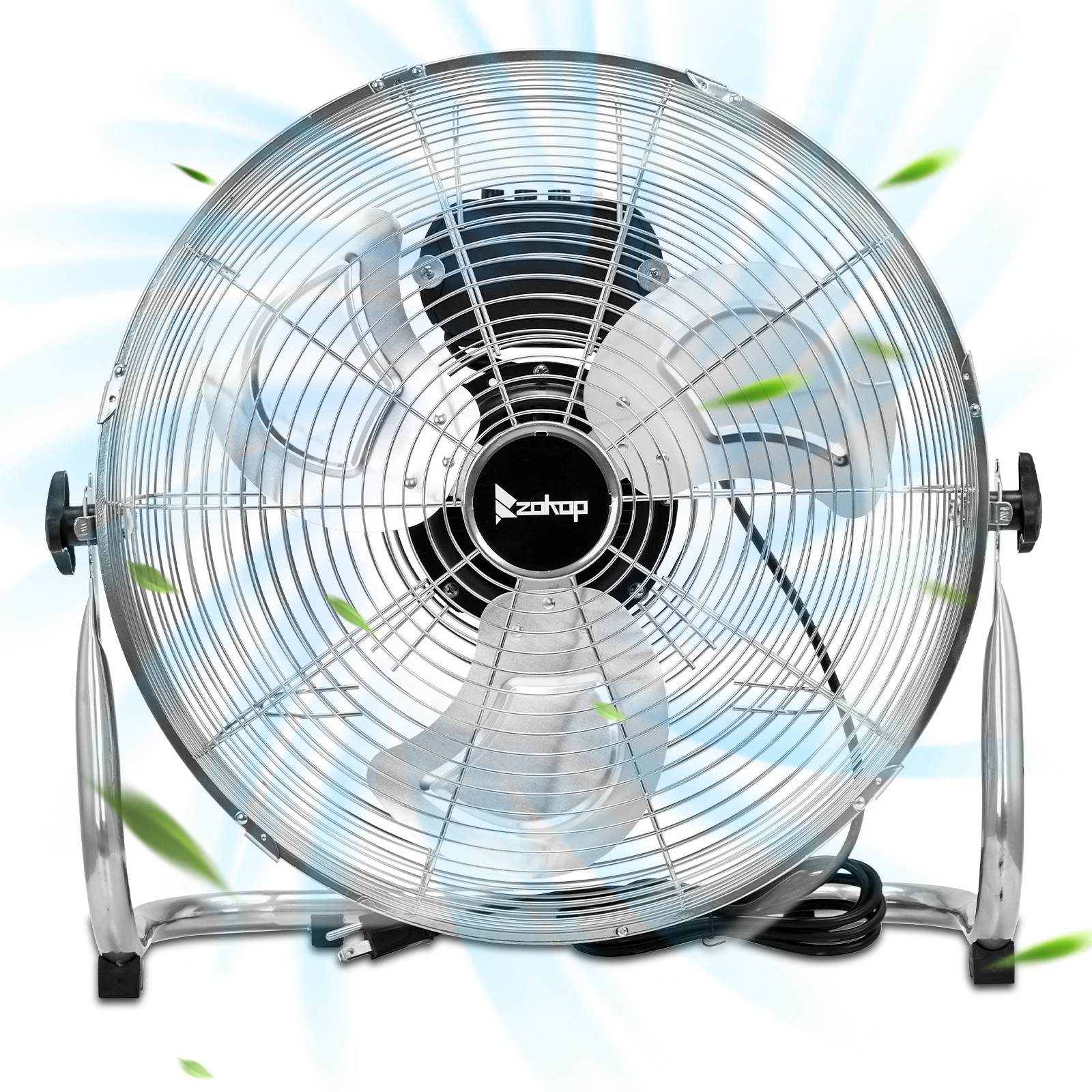 18 Inch 7085 CFM High Velocity Heavy Duty Metal Industrial Floor Fan Garage,Shop