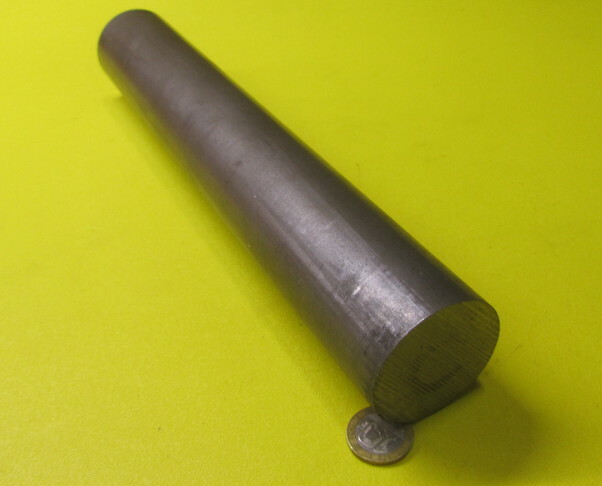 12L14 Steel Unpolished Rod Round Bar, 2.00″ Dia x 1 Foot Length
