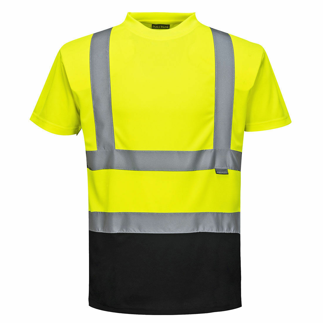 Portwest S378 Hi Vis 2 Tone Reflective Short Sleeve Safety Work T Shirt ANSI