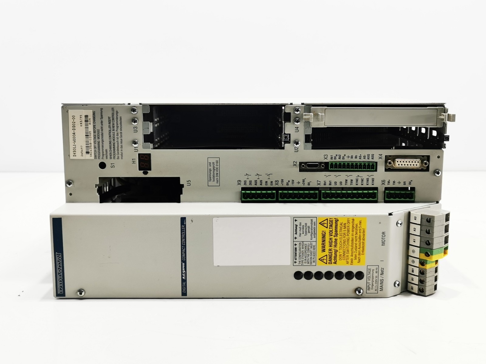 Indramat DKS01.1-W100A-DG02-00 Digital AC Servo Compact Controller