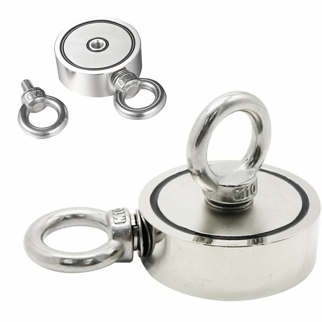500-600LB Fishing Magnet Kit Strong Neodymium Pull Force Treasure Hunt / Rope