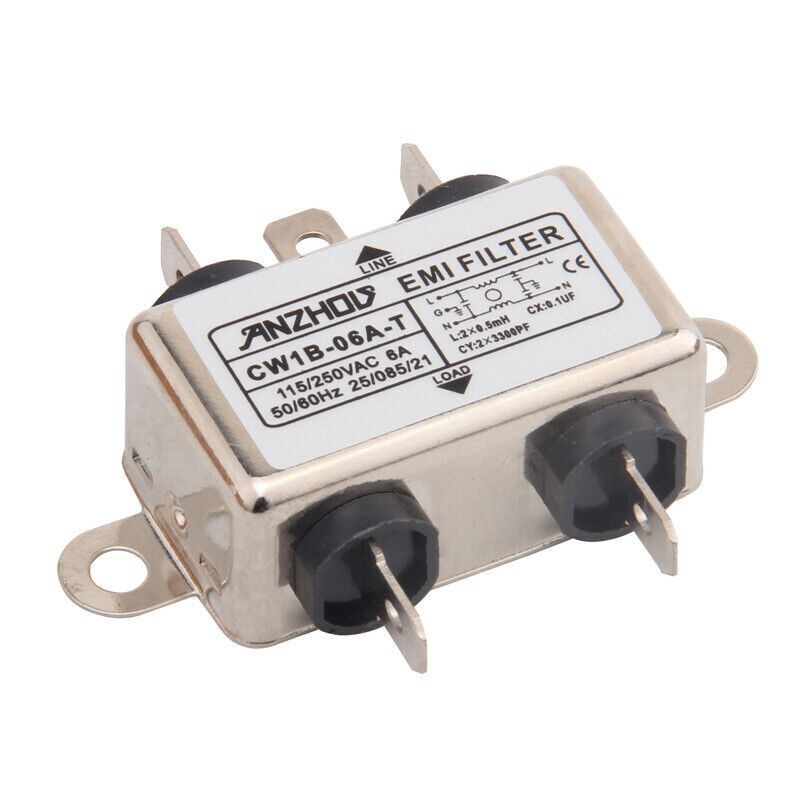 CW1B-10A-T CW1B-6A-T CW1B-3A-T EMI FILTER 115/250VAC 10A 6A 3A power filter