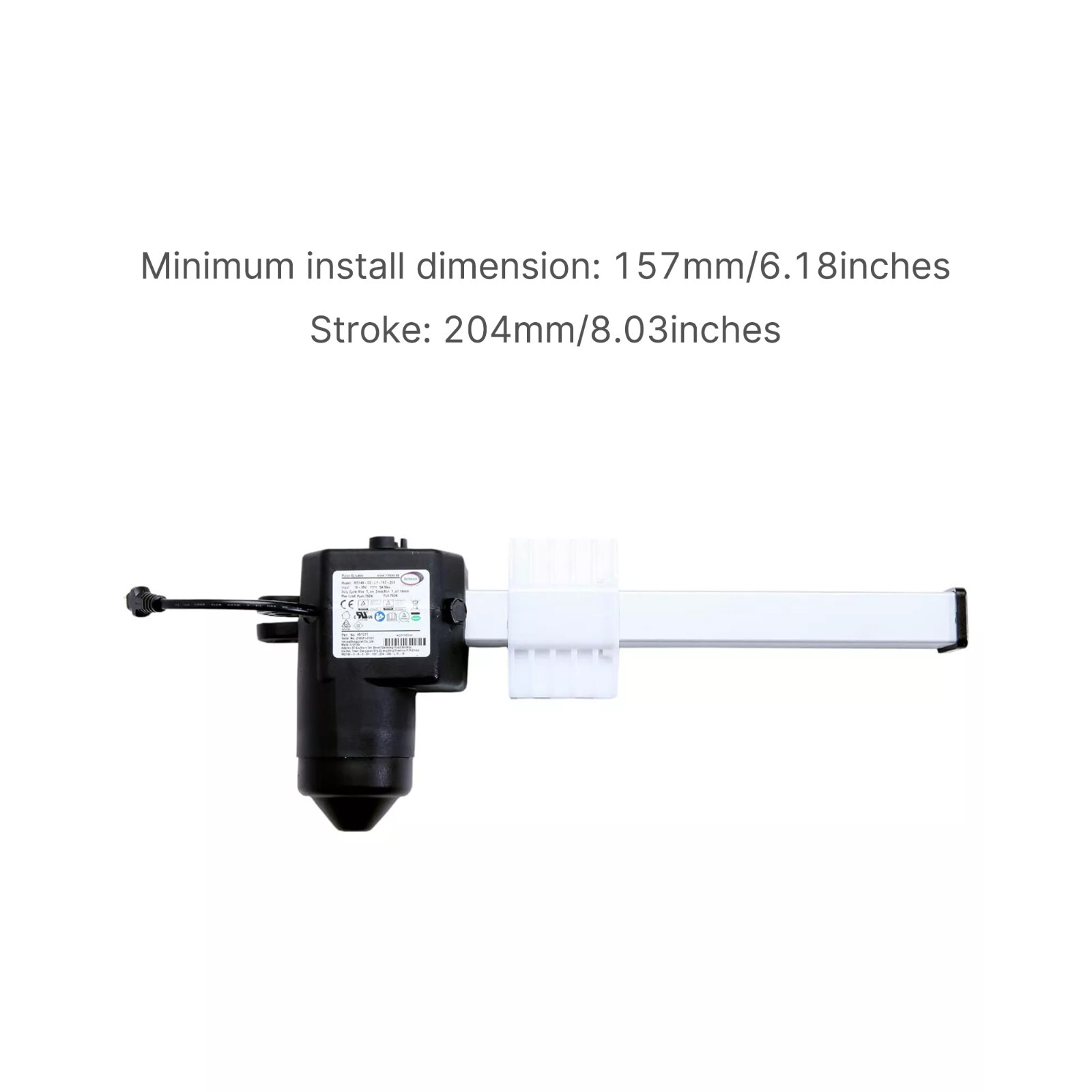 Limoss Motor Actuator 451011 Model MD140-02-L1-157-204 for Recliner Lift Chairs