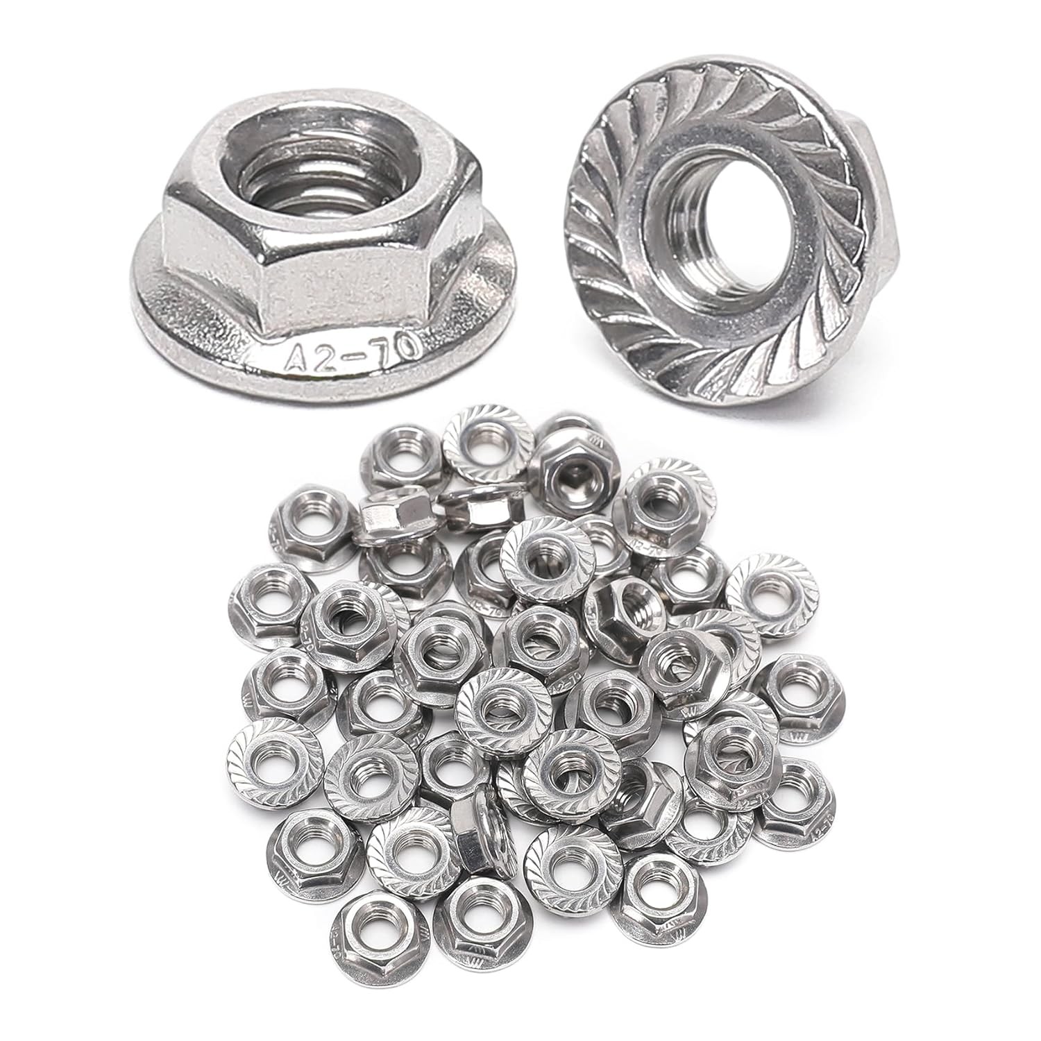 binifiMux 150 pcs M3 Hex Nuts, Stainless Steel 3mm I.D Hex Nuts, Silver M3 Hex N