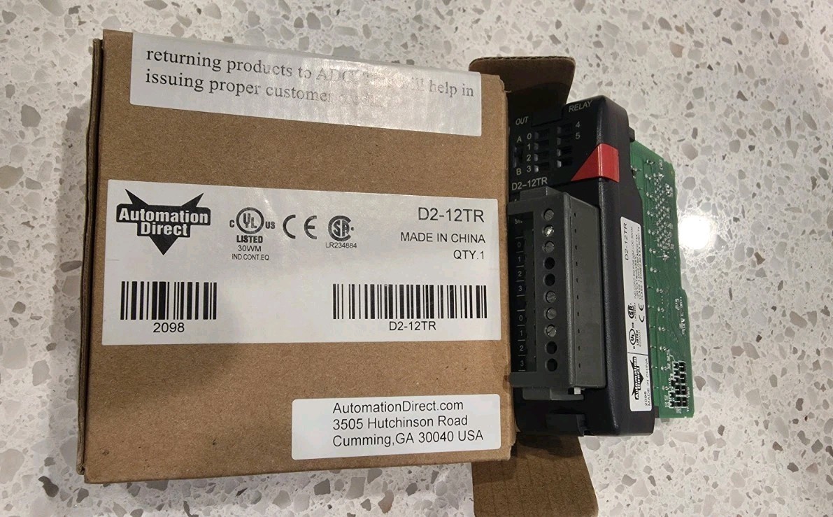 AutomationDirect D2-12TR New Sealed PLC Relay Output Module DL205 12-Point