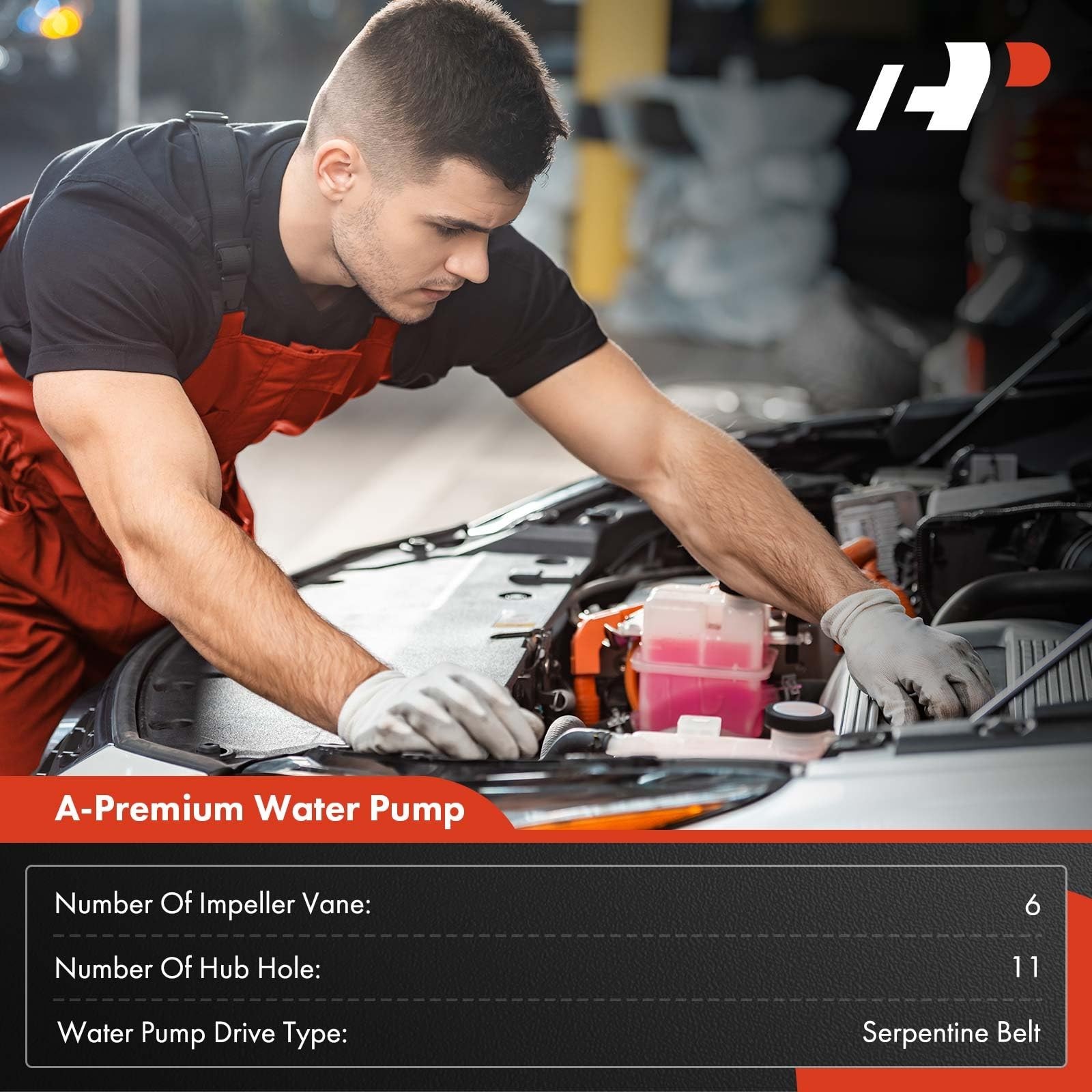 A-Premium Engine Water Pump W/Pulley & Seal [fits OHV, 8Cyl 5.7L 6.1L] Compat…
