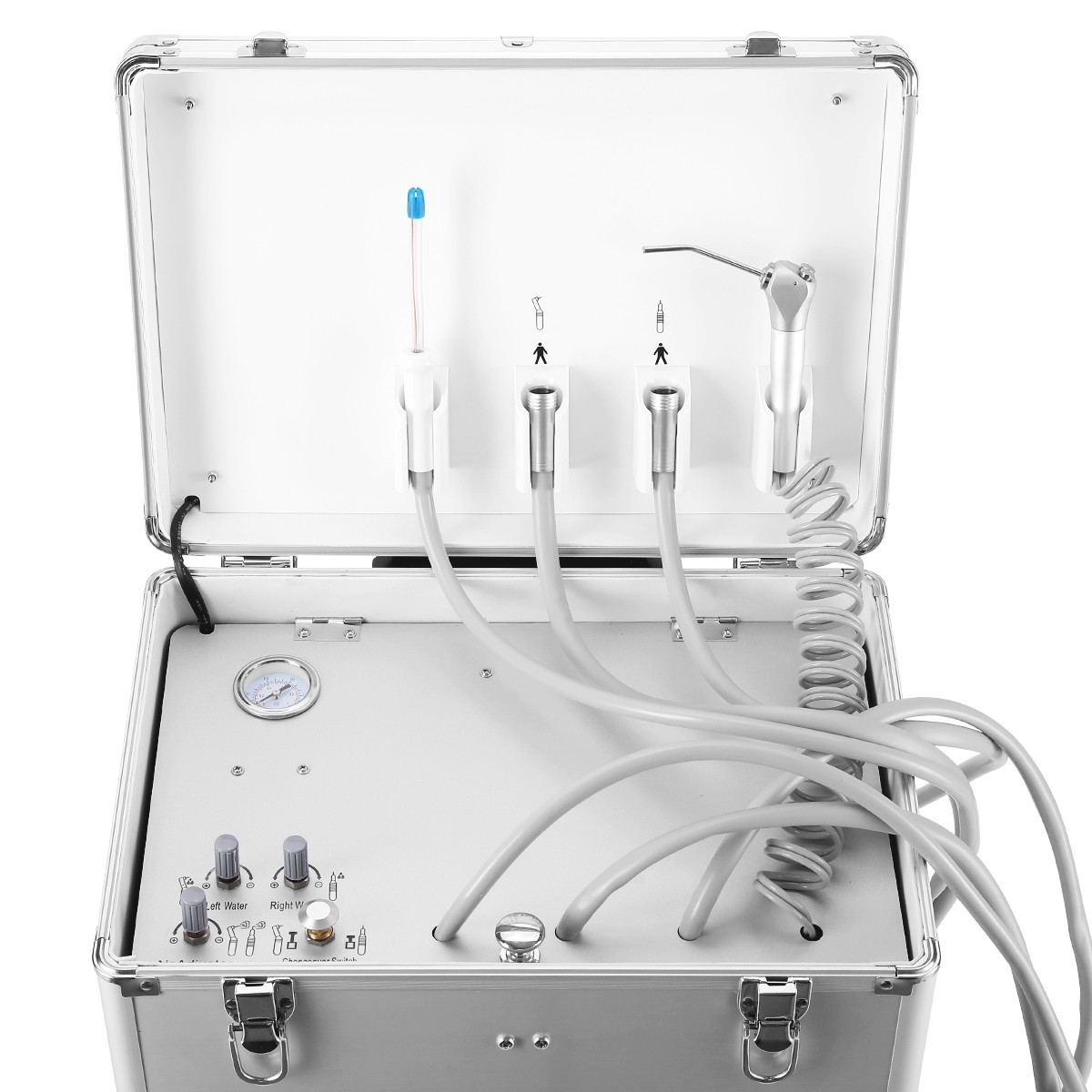 portátil Dental unidad móvil de entrega de succión compresor de aire 4Hole/Silla
