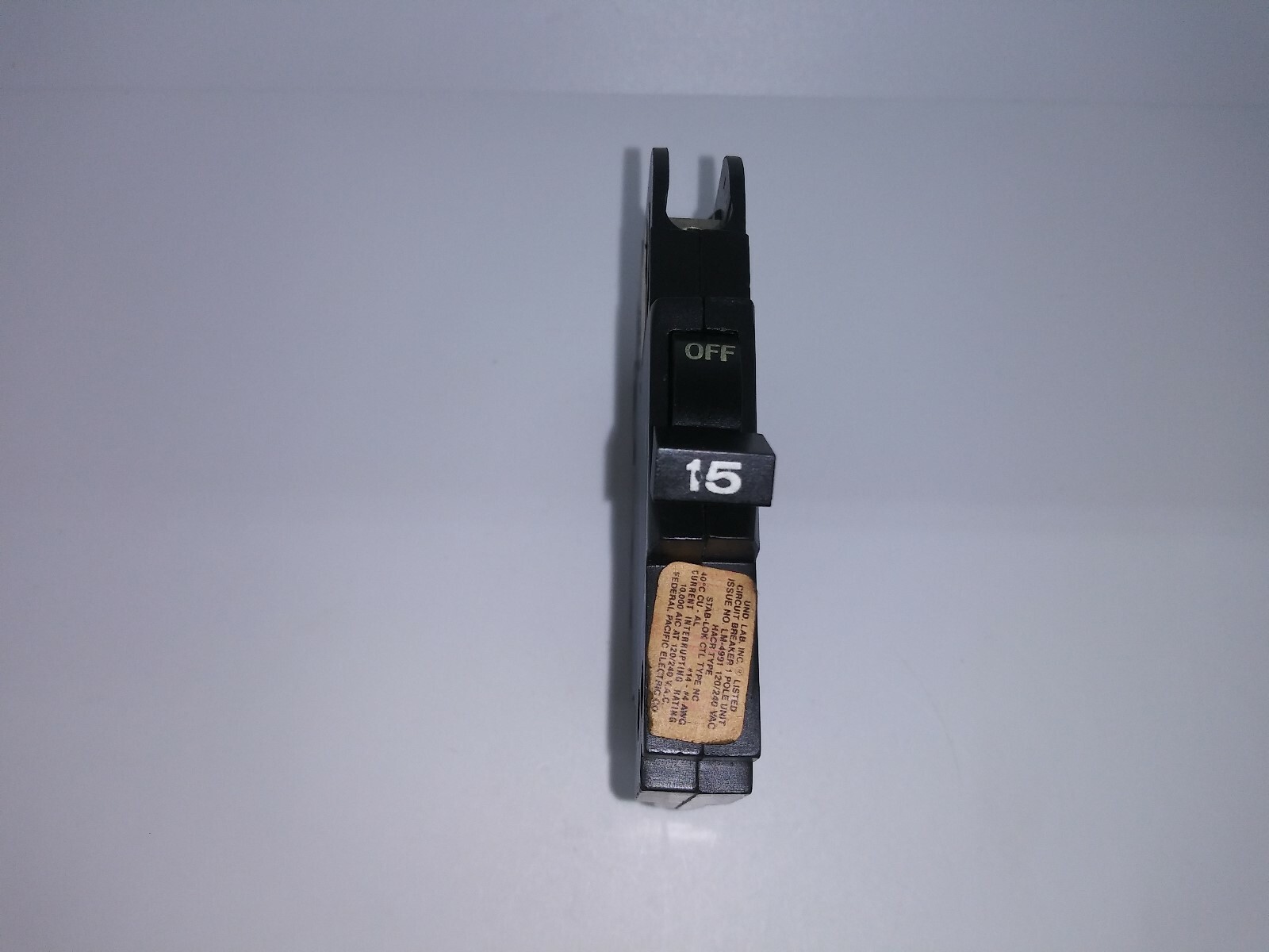 FPE Challenger NC115 15 Amp 1 Pole Stab-Lok Type NC Thin Federal Pacific