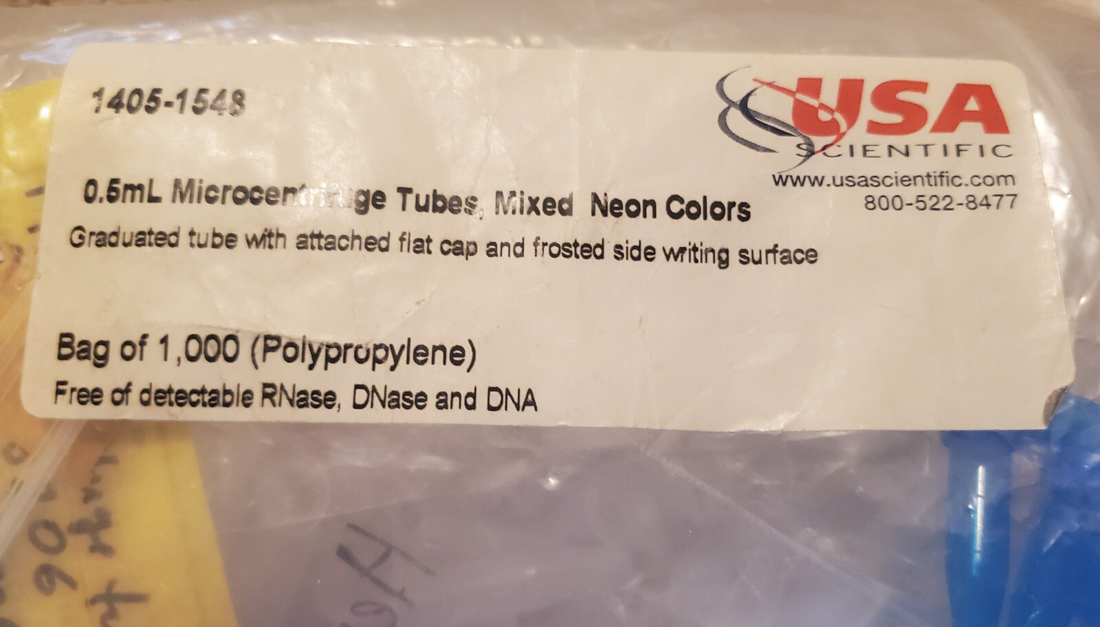 Microcentrifuge Tubes – 1.5ml, 0.5ml, 0.4ml + 0.5 ml PCR Tubes.