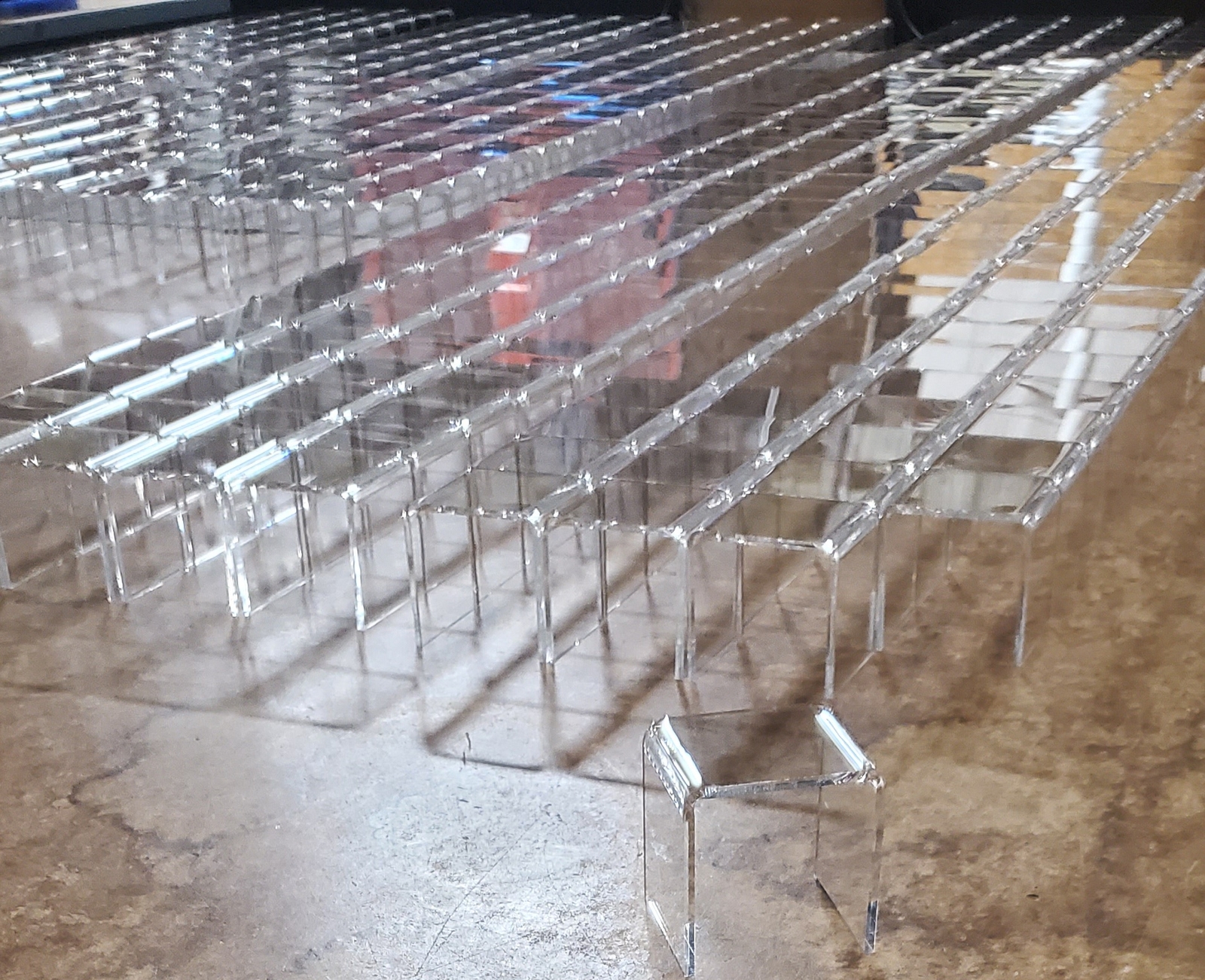 T’z Tagz Any 4-Inch-Deep Clear Acrylic Riser Display Stand New 2 Pack Variation