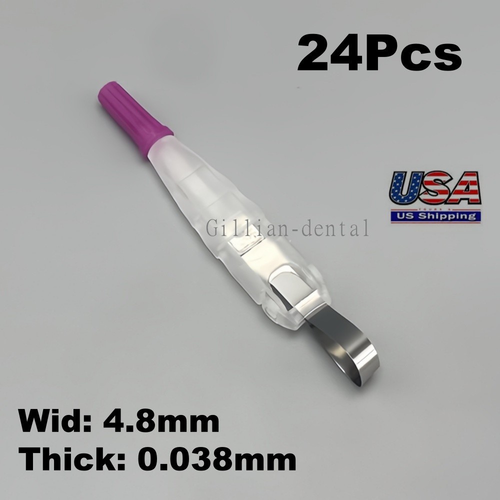 24Pcs Dental Pro Matrix Bands Adjust Matrix Matrices System Clamp with Handle