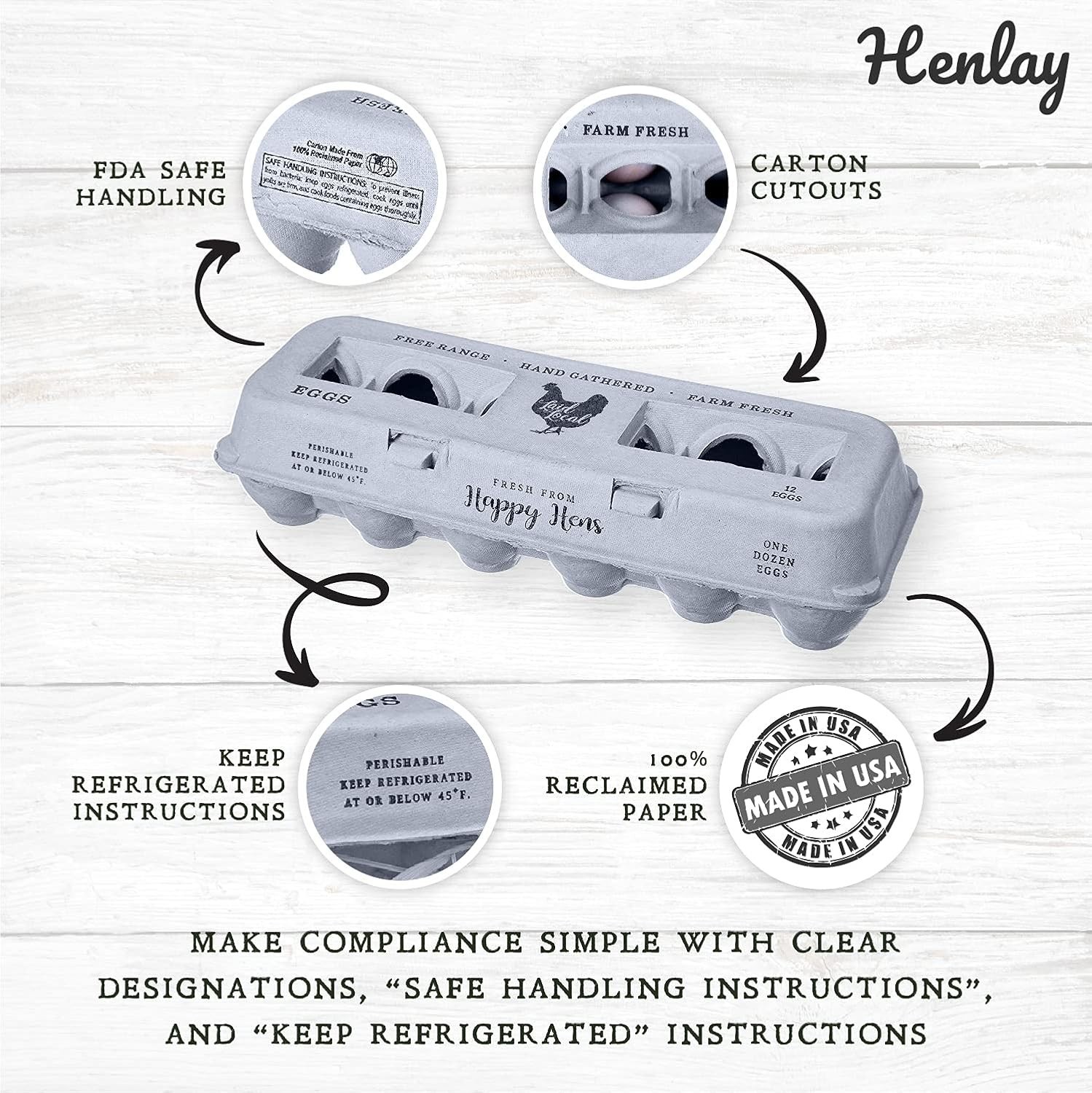 Bulk Egg Cartons – Recycled Cardboard, Sturdy