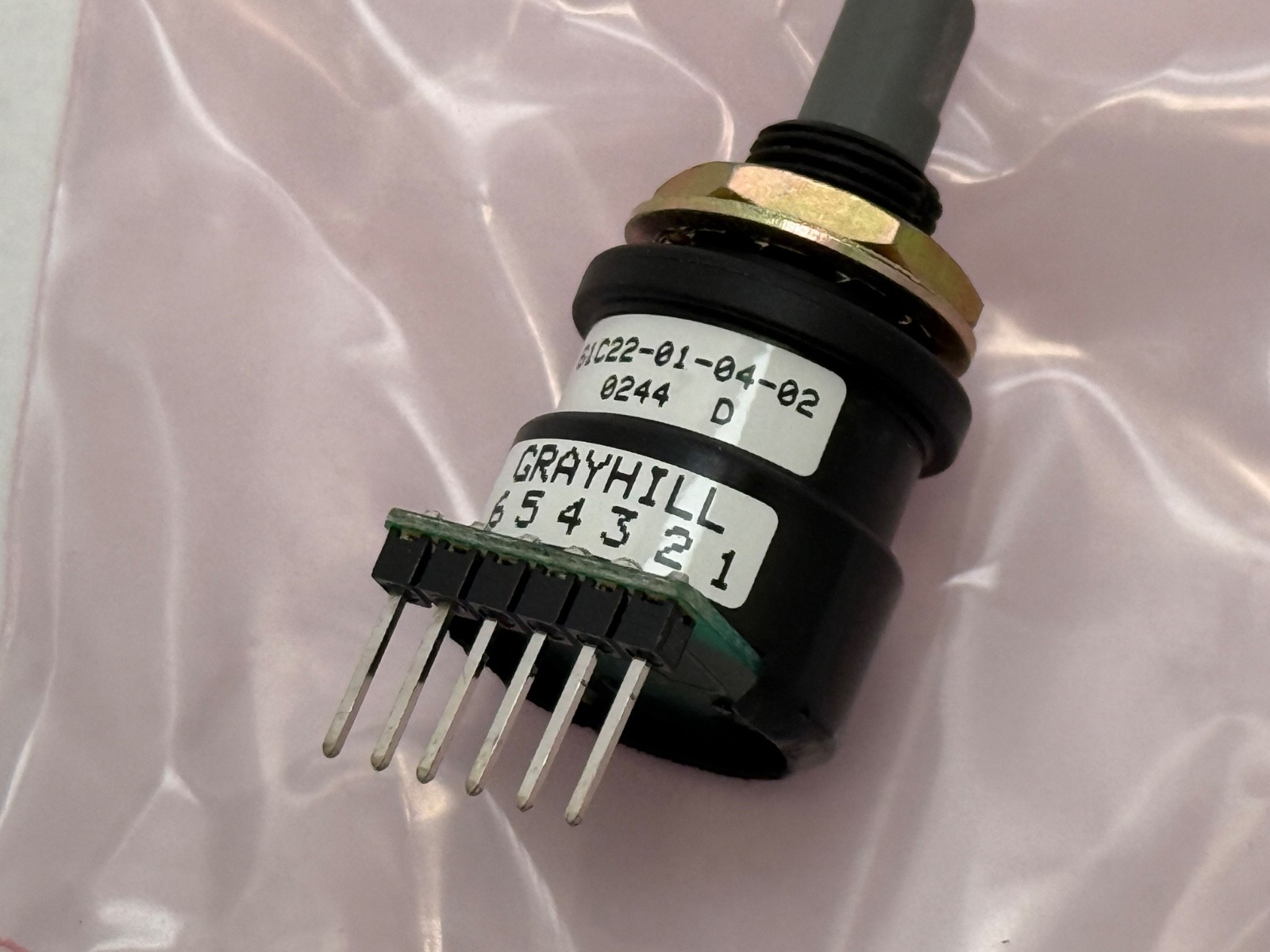 Grayhill 61C22-01-04-02 Optical Encoder Rotary Incremental Push Button