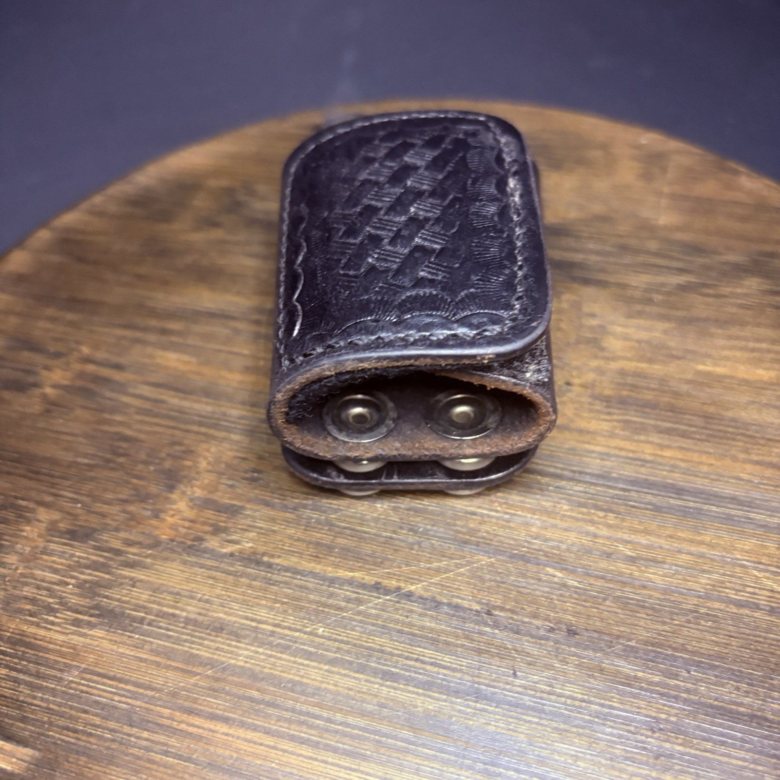 Bianchi Key Ring Pouch, Quite Key Keeper, Hook And Loop Closure