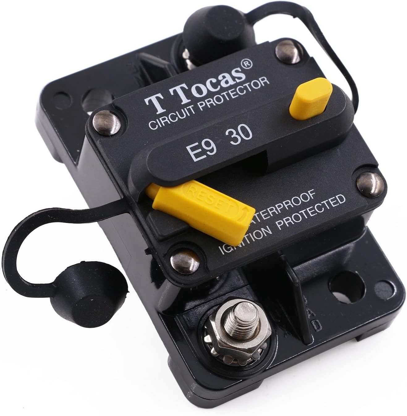 -Rated 30A Circuit Breaker – Compact and Waterproof for Automotive & Marine