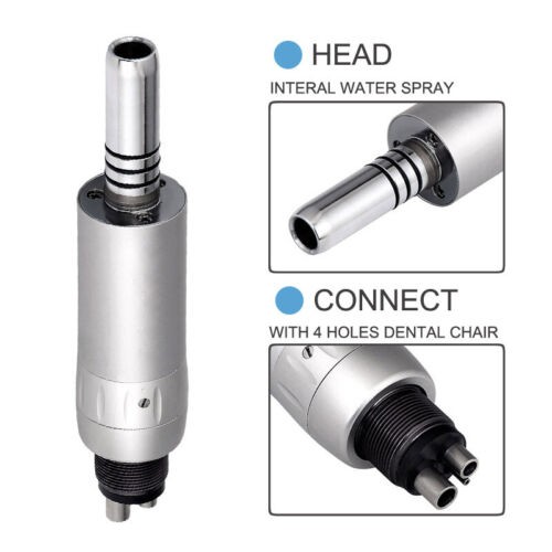Dental Low Speed Handpiece Contra Angle & External Water Spray Air Motor 4 Hole