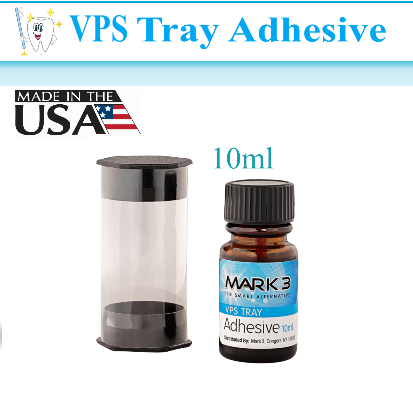 Dental VPS Impression (Vinyl Polysiloxane) Tray Adhesive 10 ml, -11/2025