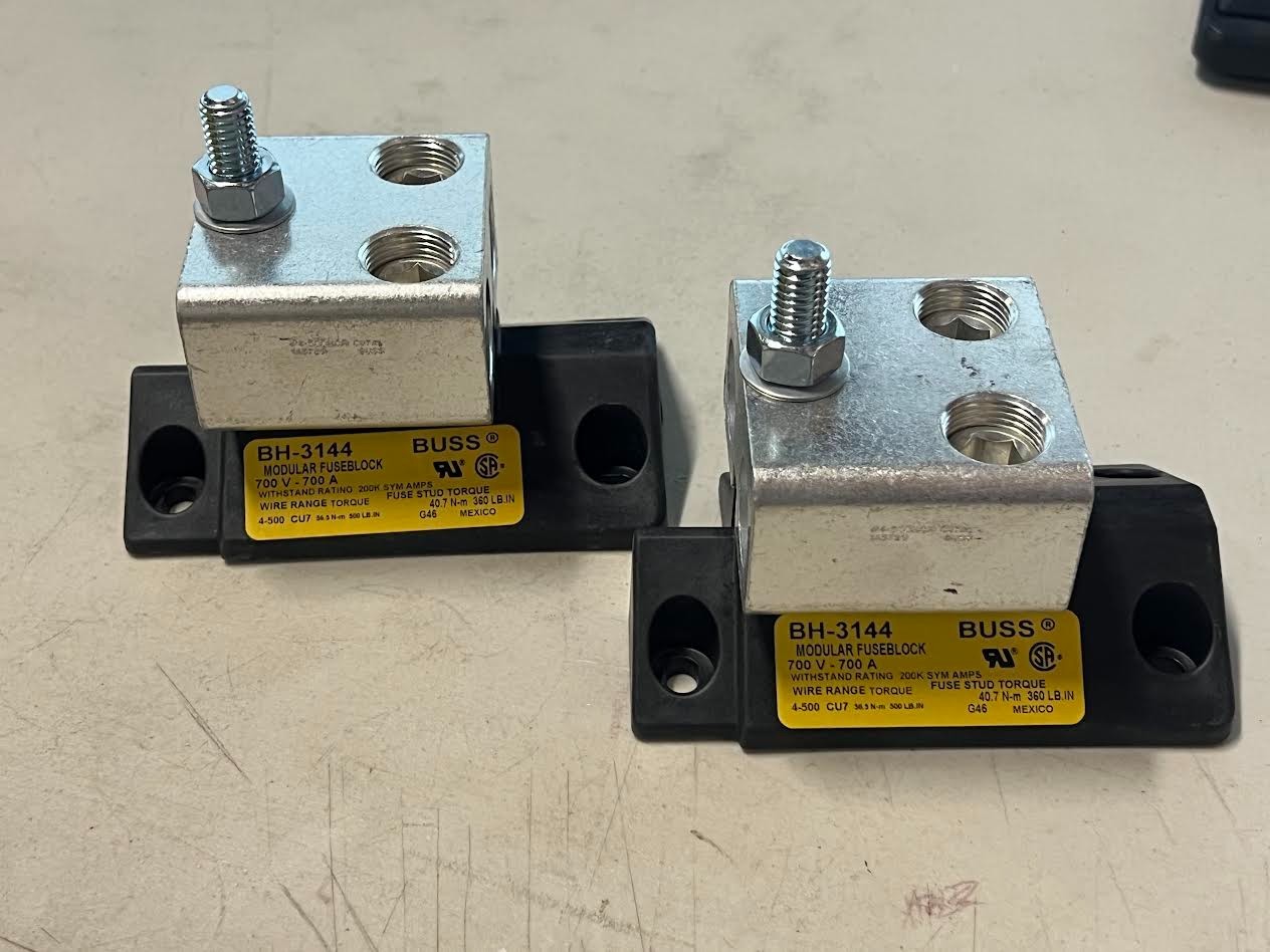 Eaton BH-3144 Modular Fuse Block 0-700A 0-1200V High temp. thermoplastic New NIB