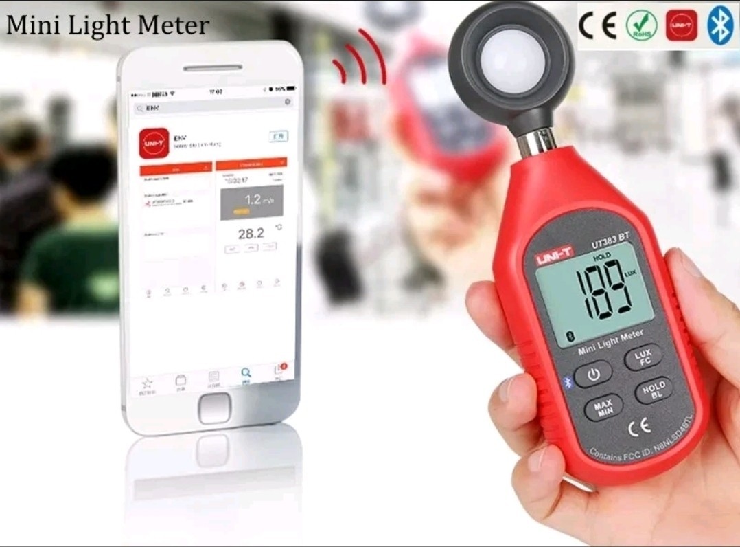 UNI-T UT383BT Digital Bluetooth Illuminometer Light Meter Luxmeter 0~199,900Lux