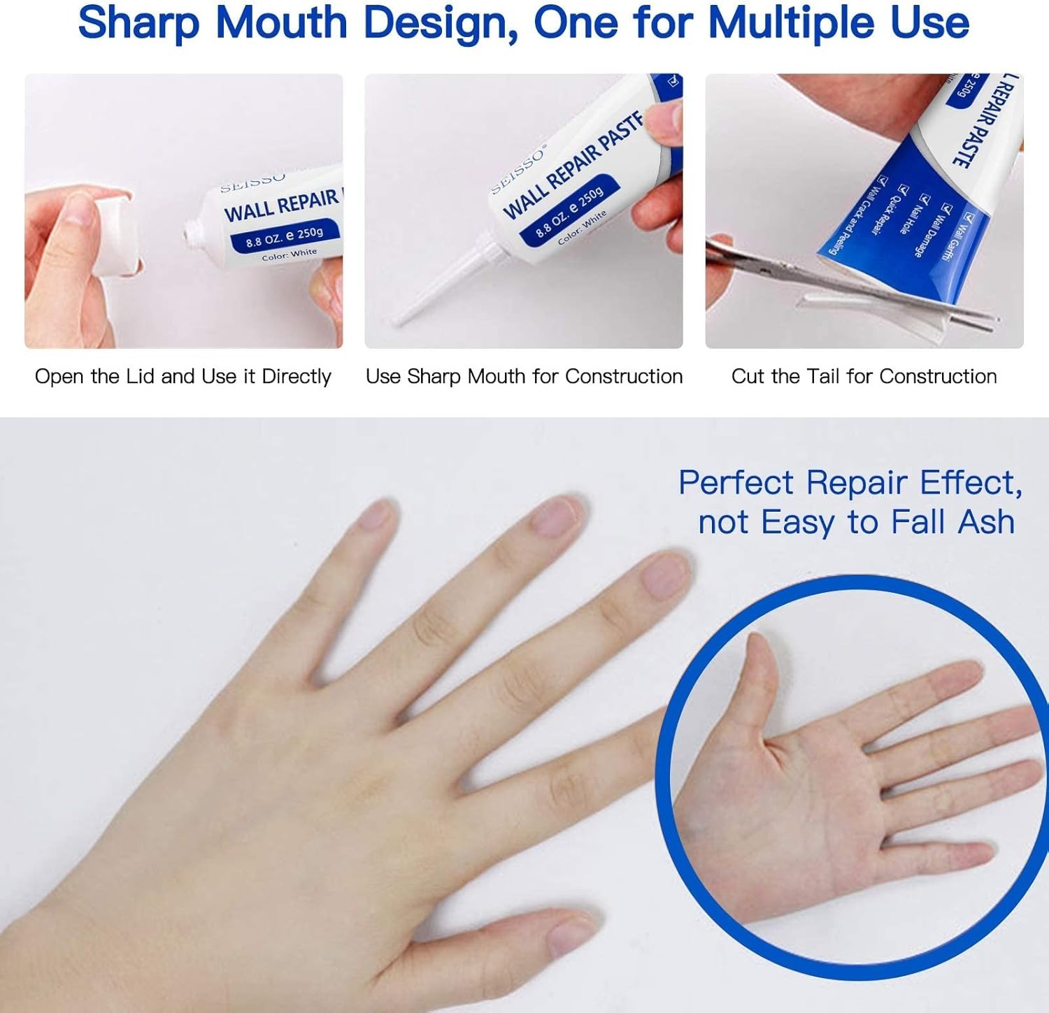 Rapid Wall Repair Solution – 500g Fast-Drying Spackle with Tools Included