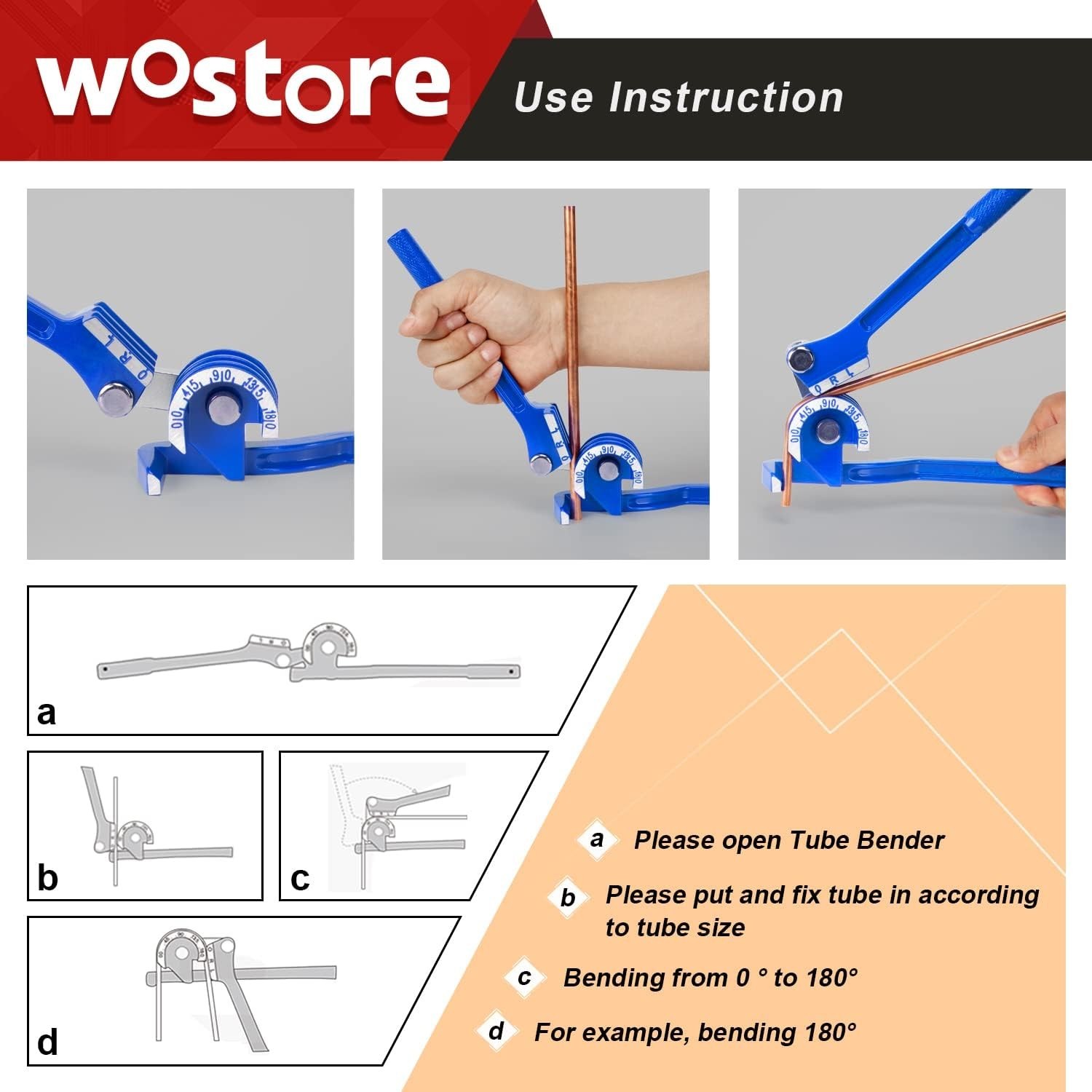 Versatile Hand-Powered Tubing Bender – 1/4″, 5/16″, & 3/8″ for Precision Repairs