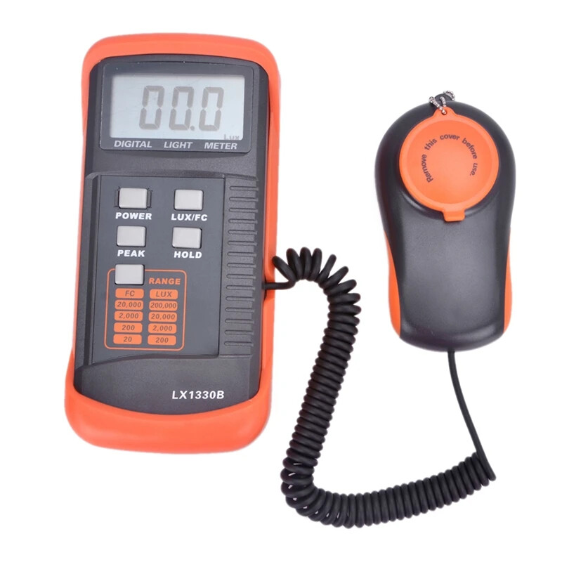 Professional Digital Lux Meter 0.1~200,000 Lux/FC LCD Light Meter Detect Light