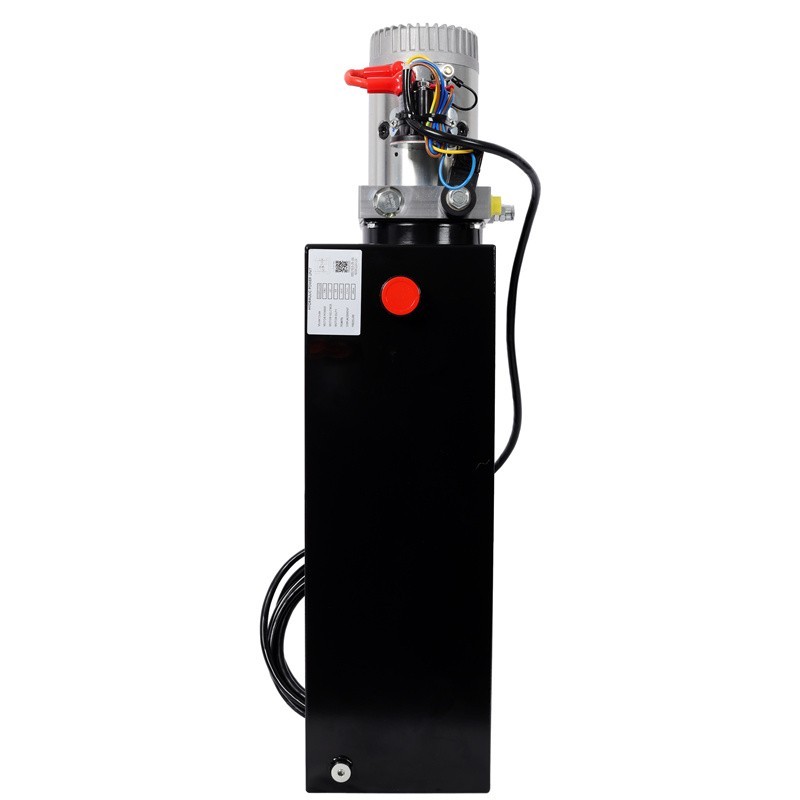 Hydraulic Pump 15 Quart Single Acting Dump Trailer Pump Power Unit 12V DC SAE#6