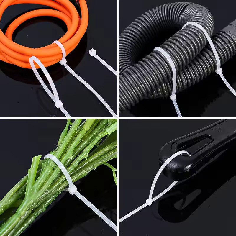 Nylon Zip Ties Black Heavy Duty Cable Ties Self Locking Wire Wrap Strap 100 Pcs