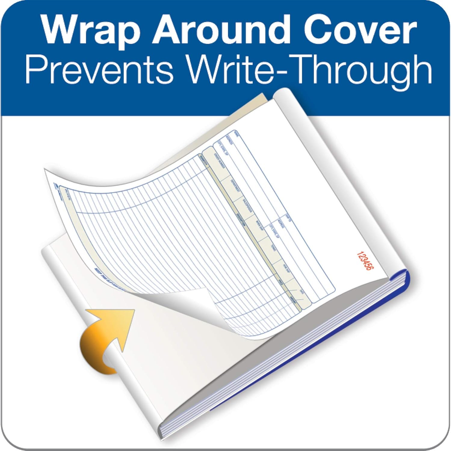 Order Book, 2-Part, Carbonless, White/Canary, 8-3/8 X 10-11/16 Inches, 50 Sets