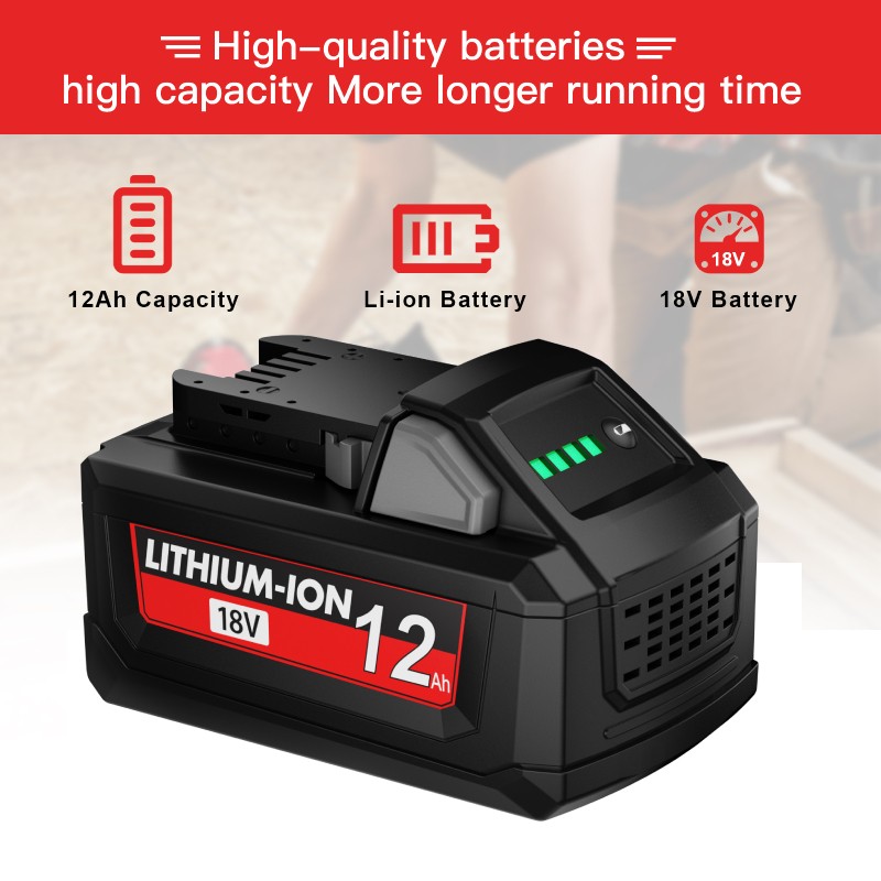 2 PACK For Milwaukee For M18 18V 12.0Ah Extended Capacity Battery 48-11-1860 NEW