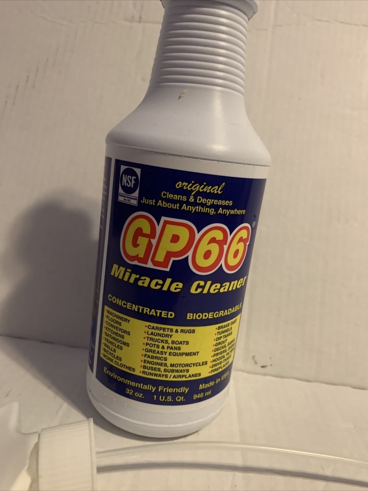 GP66 Green Miracle Cleaner Super Size! 32 oz. Powerful American Made Heavy Duty