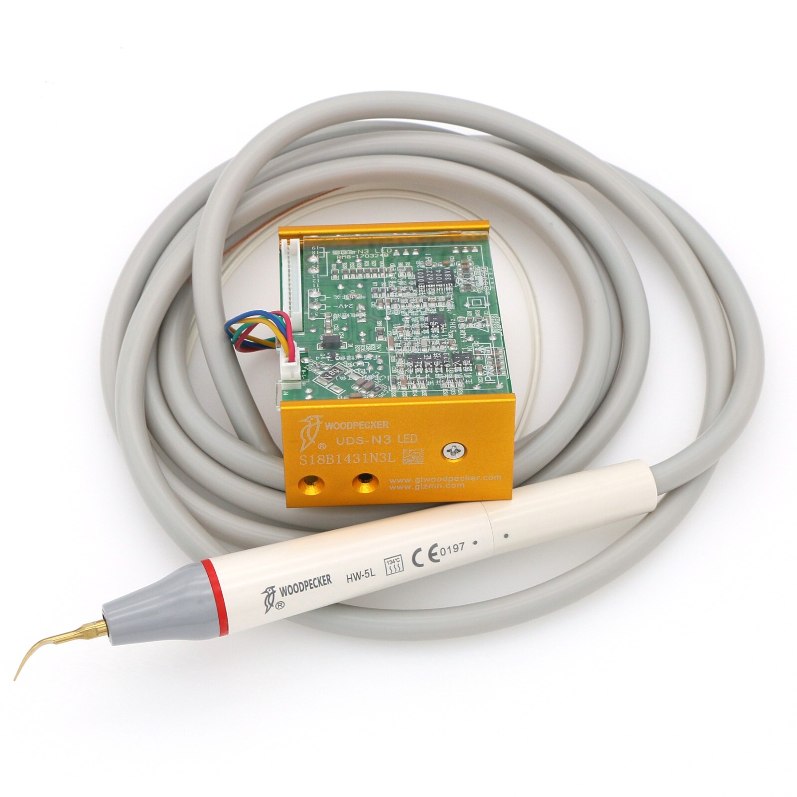 Woodpecker Dental Ultrasonic Piezo Scaler Built-in UDS-N2/N3 LED EMS Handpiece