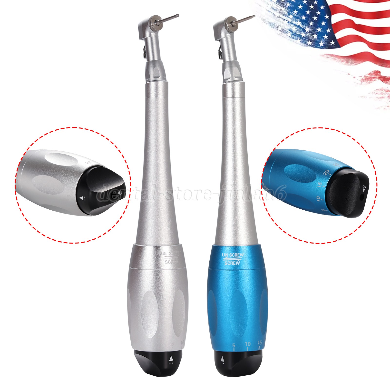 Dental Universal Implant Kit Torque Wrench Contra Angle & 16pcs Drivers 4 Type