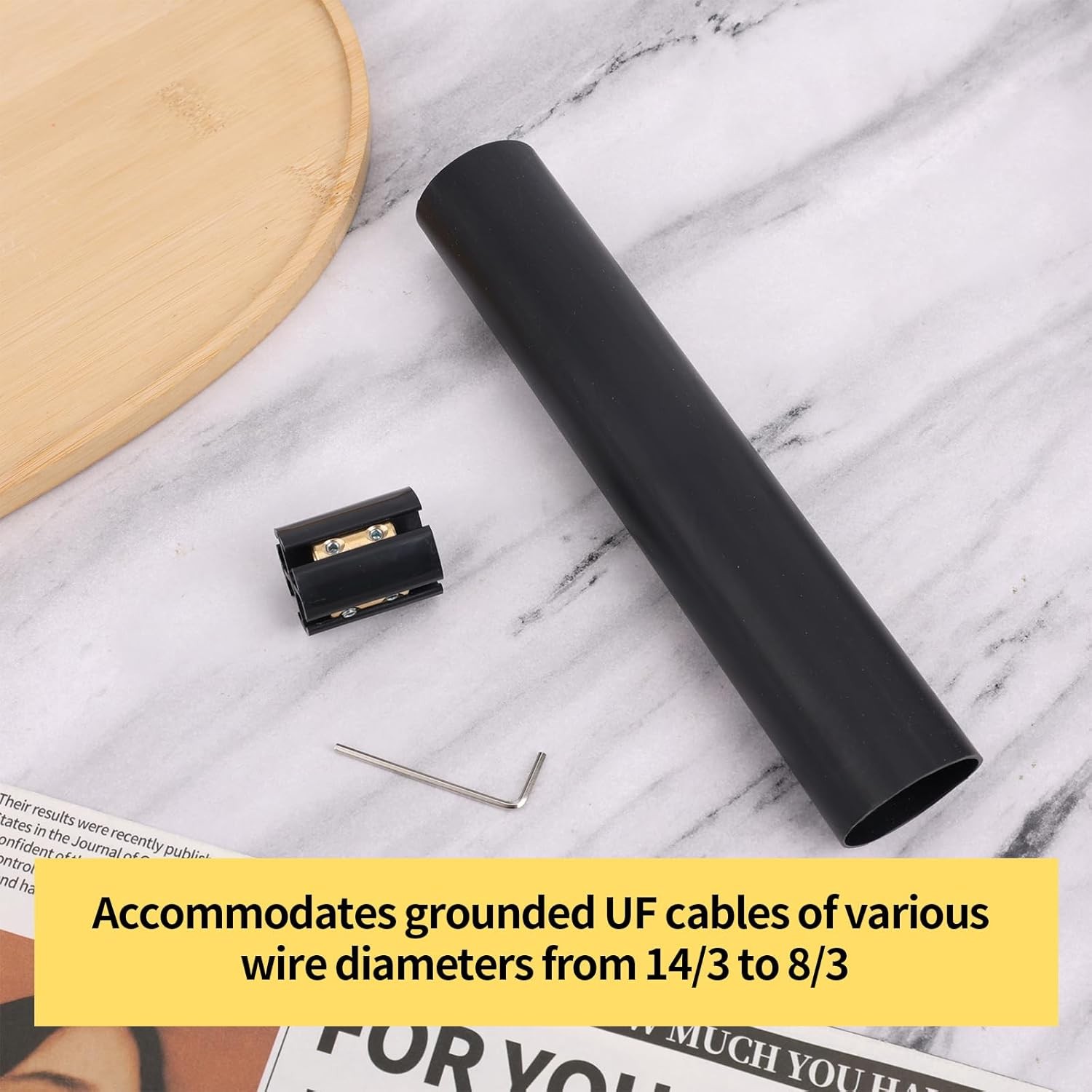 2 Sets Underground Line Wire Splicing Kit, Including Connectors Heat Shrink T…