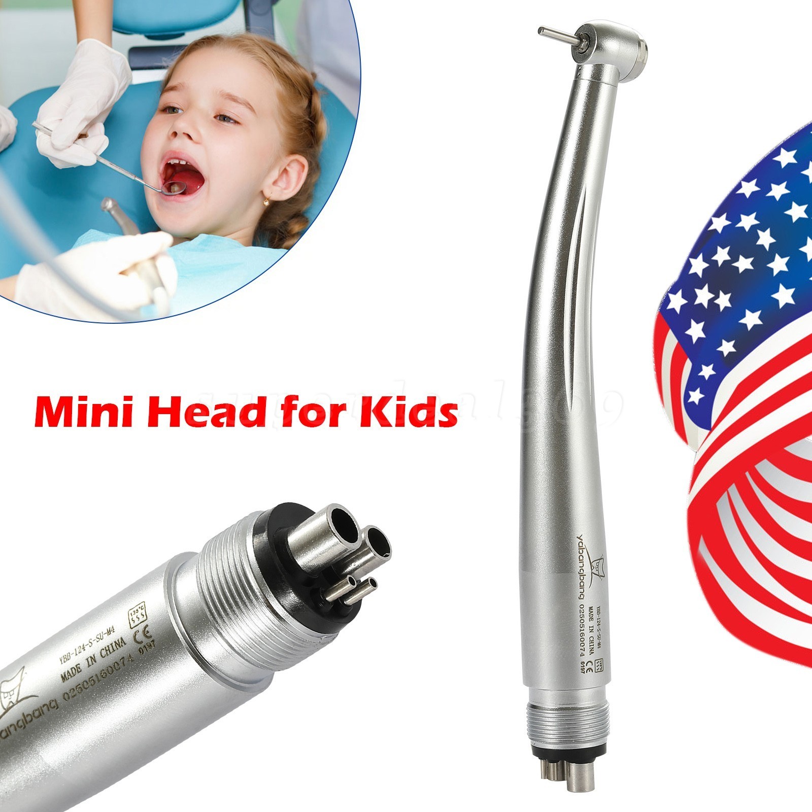 1-10 pcs NSK STYLE Dental High Speed Handpiece Push Button Mini/Big Head 4Holes