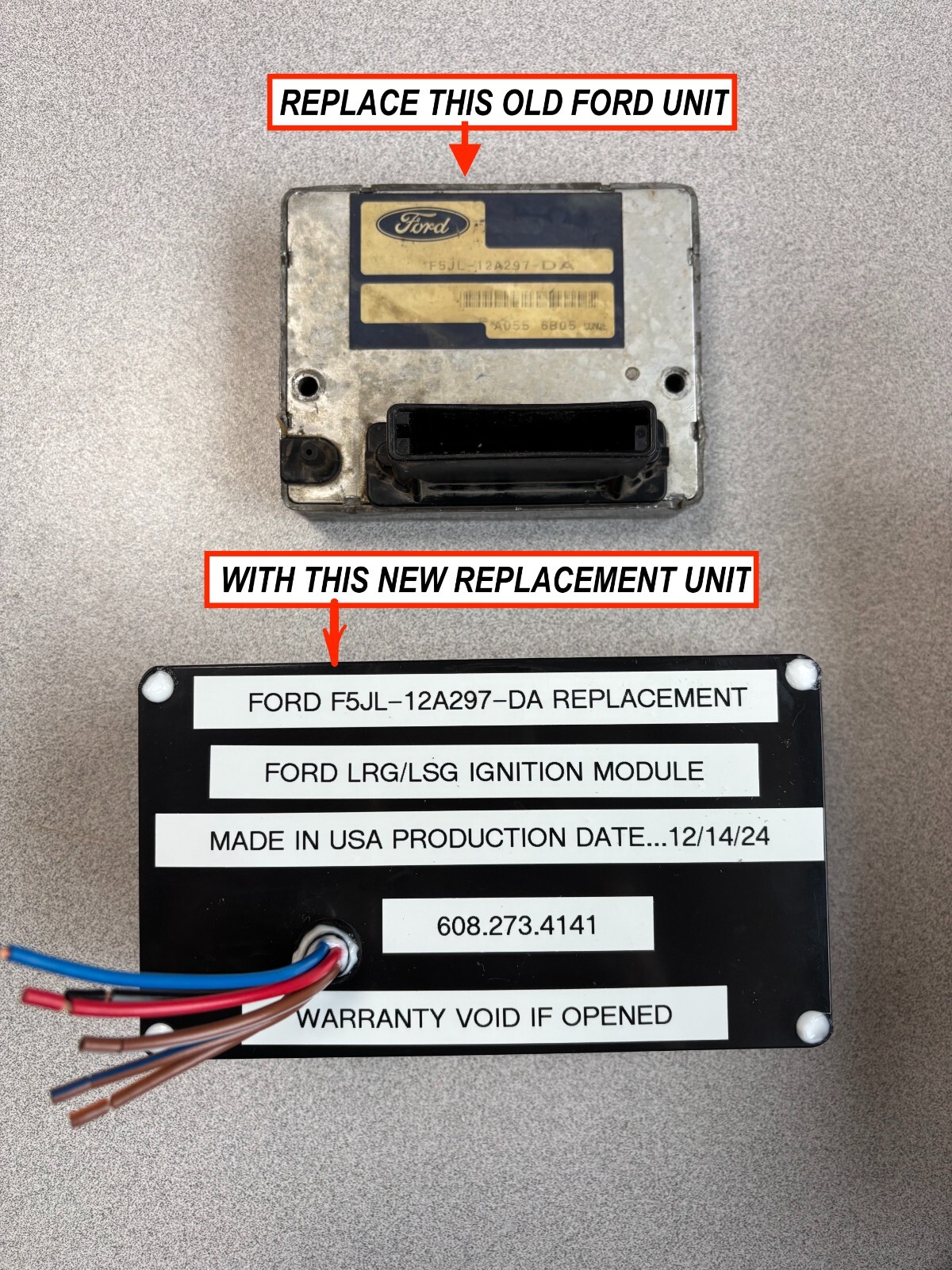 F5JL-12A297-DA FORD LRG LSG IGNITION CONTROL MODULE REPLACEMENT GENIE JLG OTHER