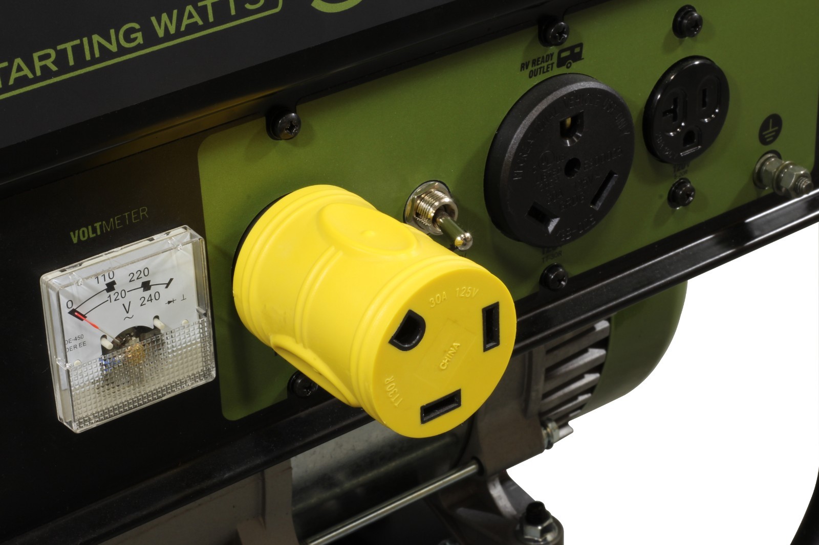 Compact Locking RV Adapter NEMA L14-30P to NEMA TT-30R by AC WORKS®