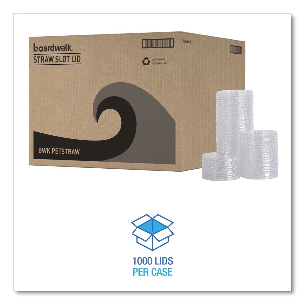 Boardwalk PETSTRAW 16 oz. – 24 oz. PET Cold Cup Lids – CLR (1000/Carton) New