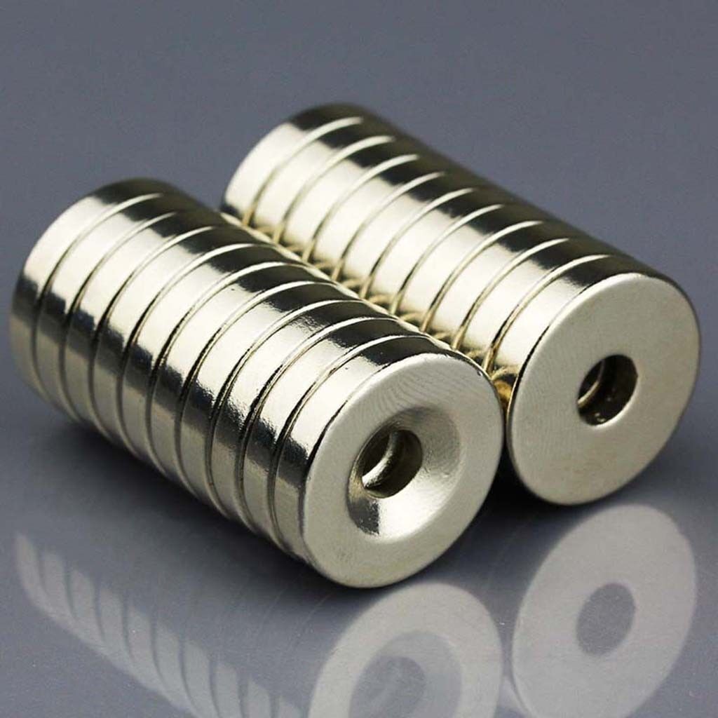 Lot 10-100 Strong Countersunk Ring Magnets 12x 3mm Rare Earth Neodymium 4mm hole