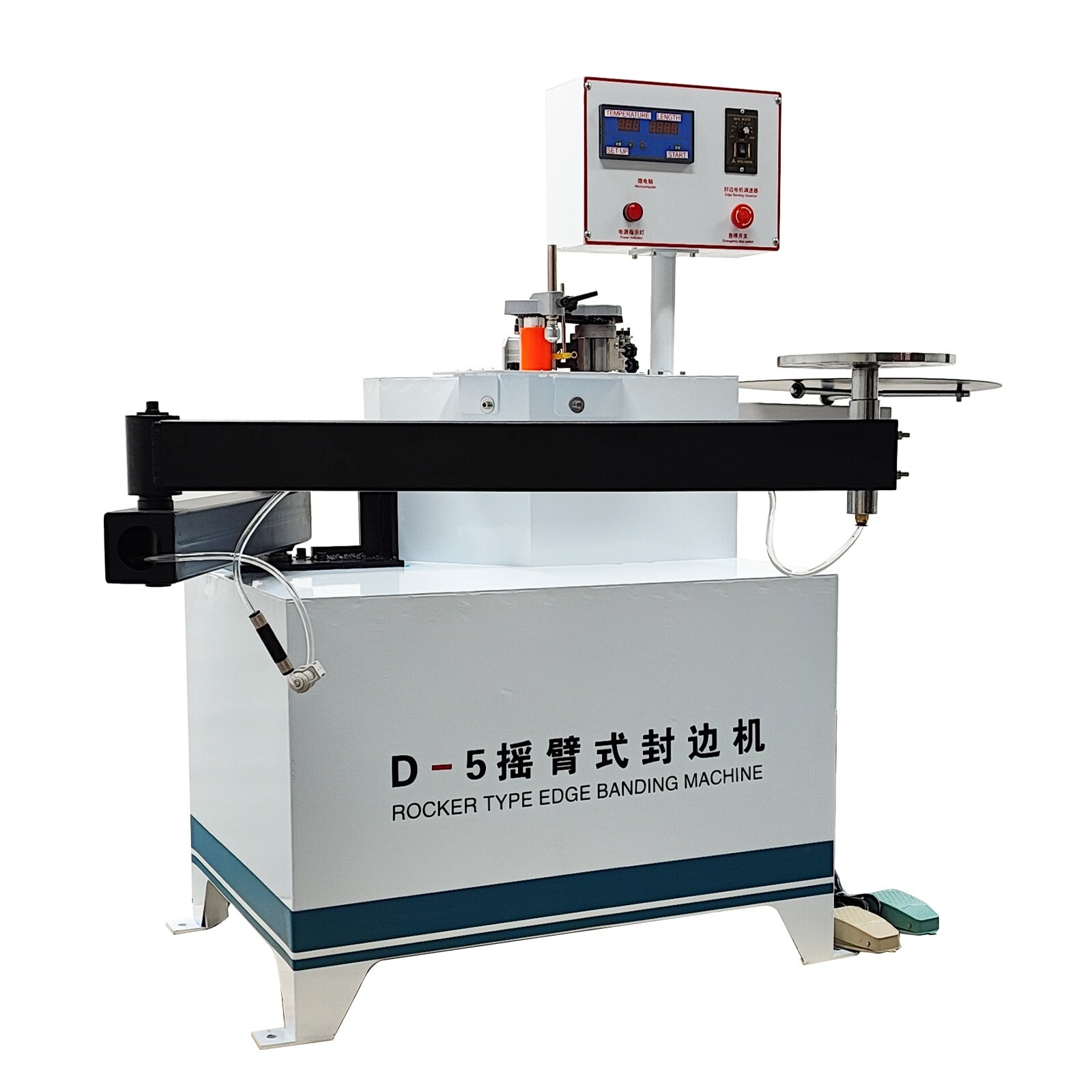 Rocker Type Curved Straight Line Edge Banding Machine 220V Wood Working Banding