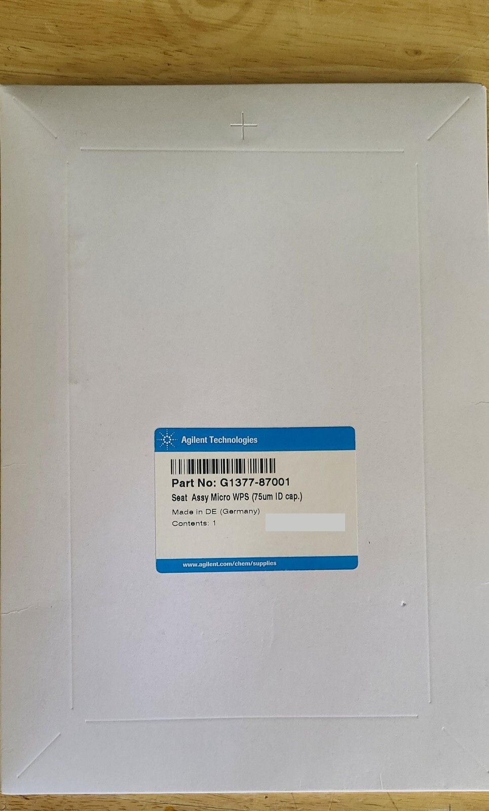 NEW!! Agilent Seat Assy Micro WPS (75um ID cap) p/n: G1377-87001