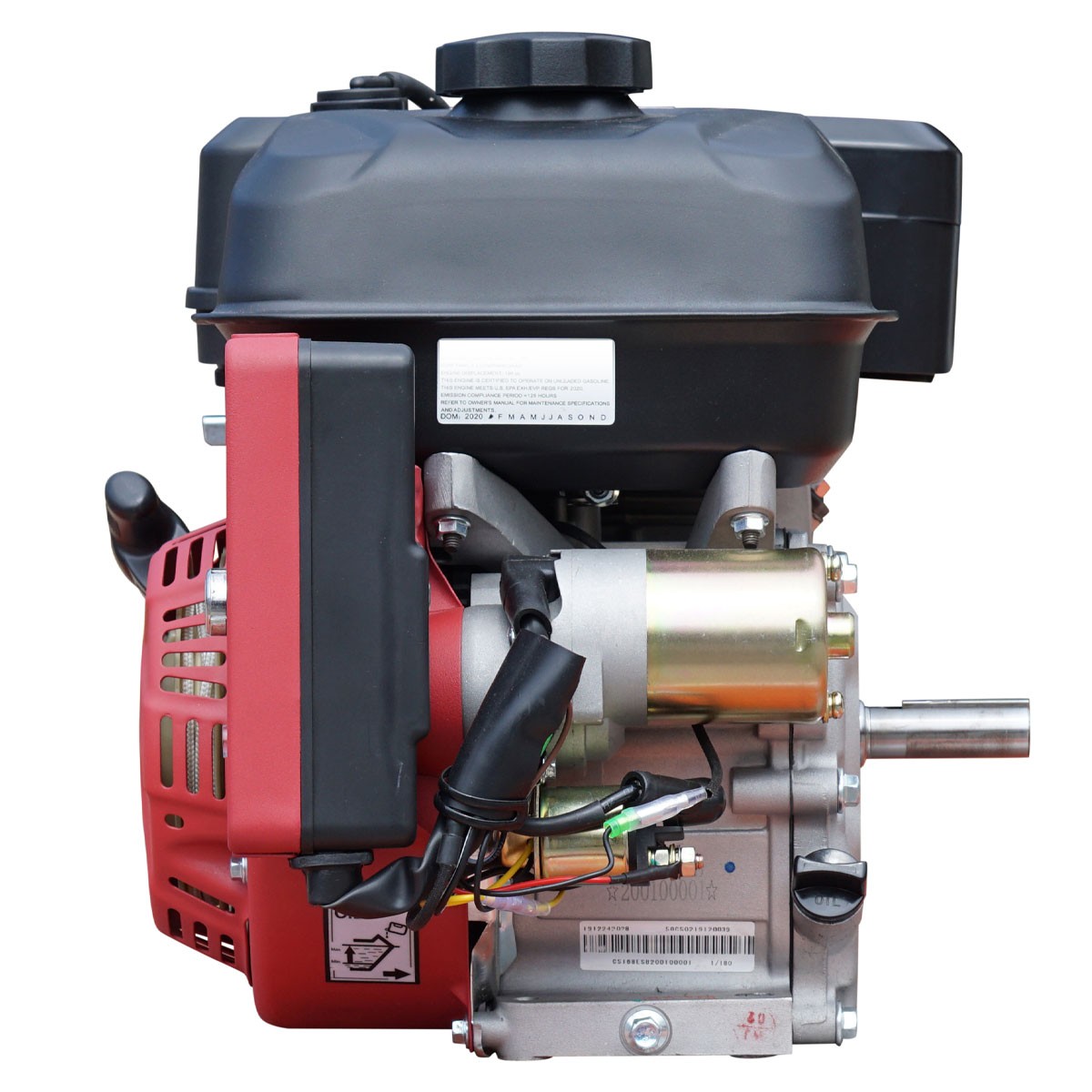 New, OPEN BOX- 6.5HP Gas Engine Electric Start 212cc Side Shaft Carroll Stream