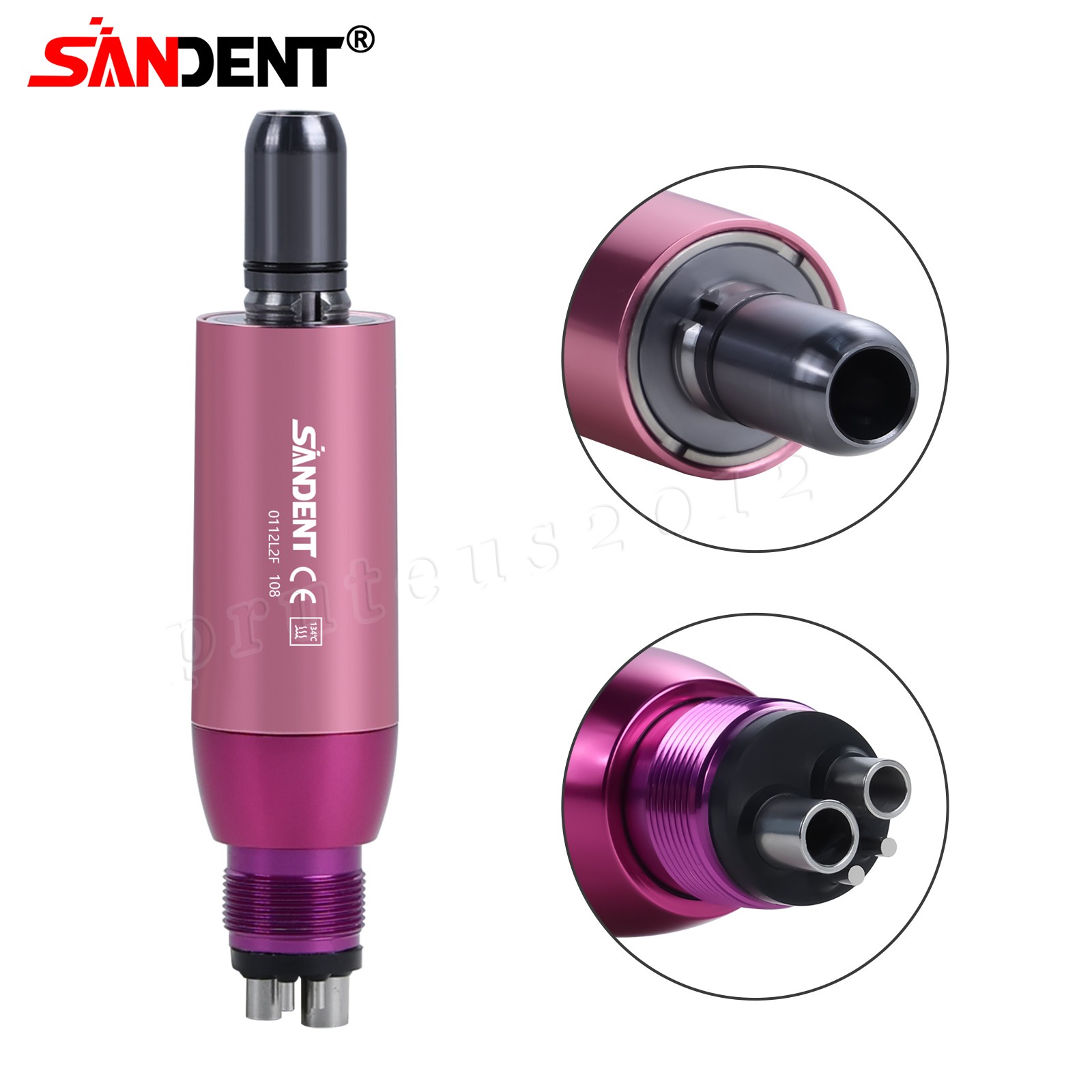 1-5* Dental Hygiene Prophy Handpiece Air Motor 4Holes 4:1 Nose Cone 360°Swivel