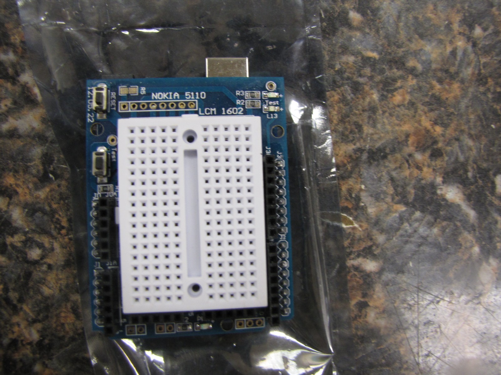 Nokia 5110 LCD Board LCM 1602 -No Display- UNO R3 Board- Italy New -MX2