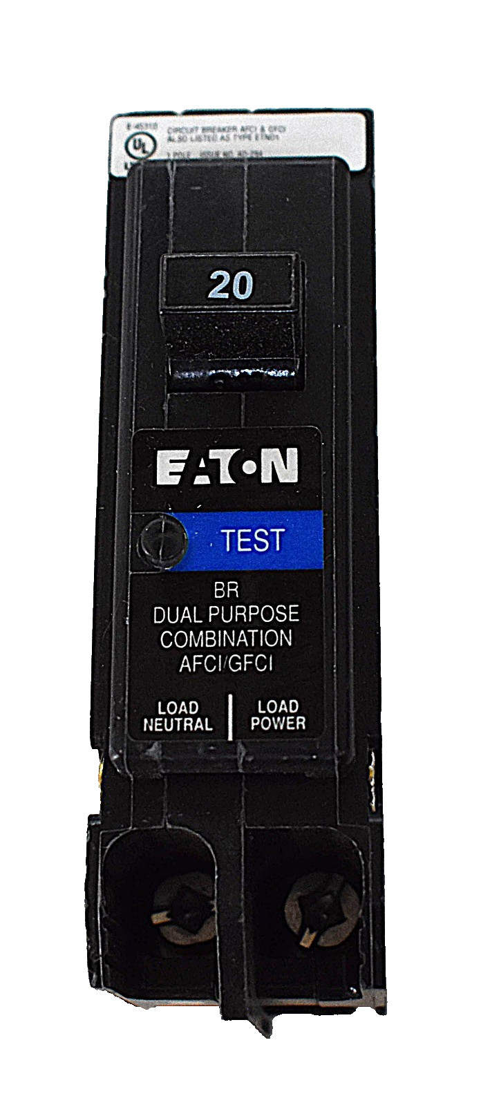 New Eaton BRP120DF – 20 Amp Dual Purpose AFCI GFCI Circuit Breaker 120V