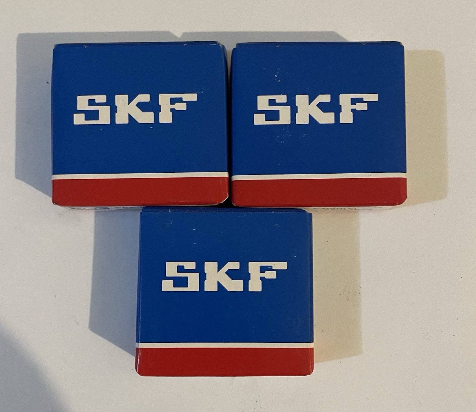 Lot of 3: SKF Explorer 6200-2RSJEM Deep Groove Ball Bearings, Made in Bulgaria