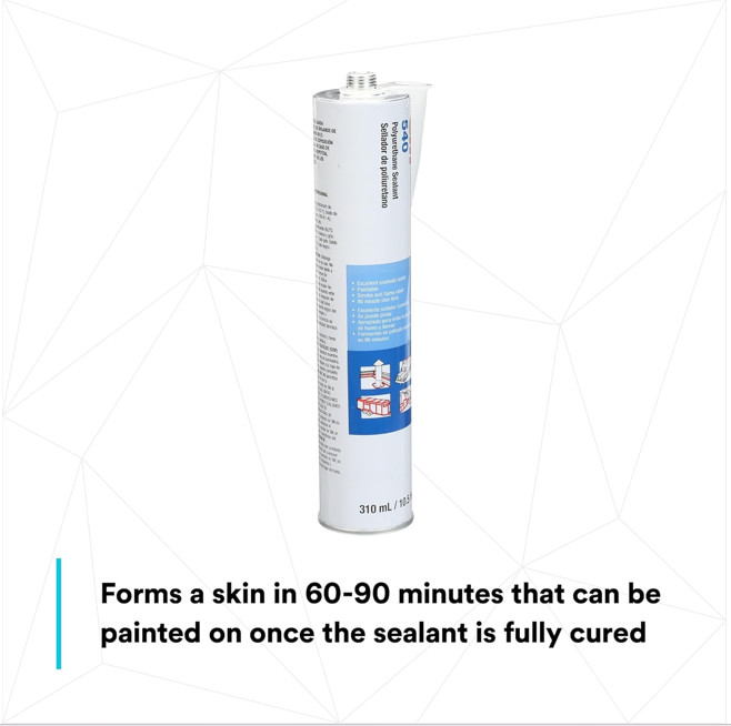 3M Polyurethane Sealant 540, Gray, 310 mL Cartridge, Free Shipping, 1 Each
