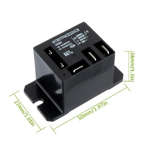 NT90 AC220 10X Power Relay AC 220V Coil 30A 40A SPDT 1NO 1NC Fla Size: AC 220V